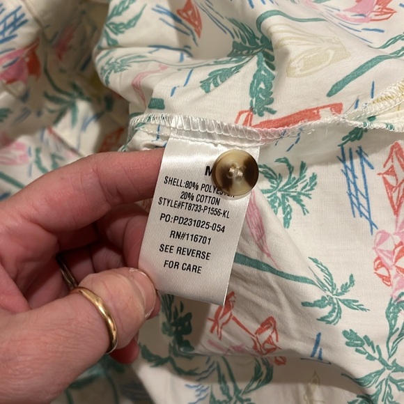 LIKE-NEW Karlie FULL SET Seashore Tropical Scallop Shorts + Shirt Set - Picture 8 of 10